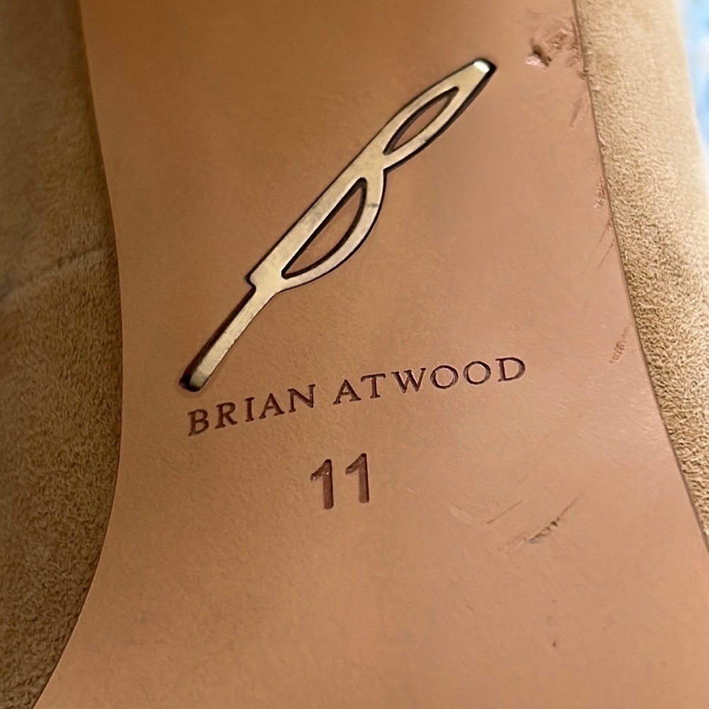 Brian Atwood Kendal Caged Heel Suede Pump Size 11M - Picture 12 of 14